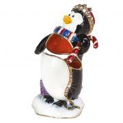 Christmas Penguin Trinket Box - Craycombe Trinkets