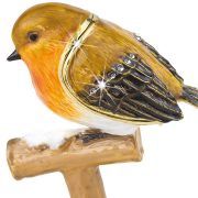 Robin on a Spade Trinket Box - Craycombe Trinkets