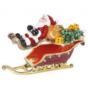 Santa on Sleigh Trinket Box - Craycombe Trinkets
