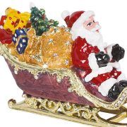 Santa on Sleigh Trinket Box - Craycombe Trinkets
