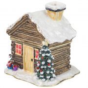 Christmas Log Cabin Trinket Box - Craycombe Trinkets