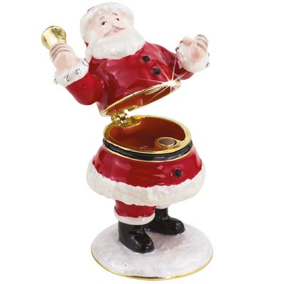 Santa Ringing a Bell Trinket Box - Craycombe Trinkets