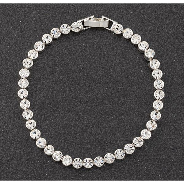 All That Bling Silver Plated Tennis Bracelet