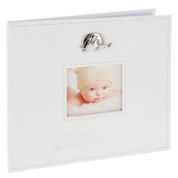 Silver Elephant Sweet Baby Record Book