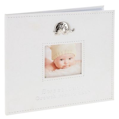 Silver Elephant Sweet Baby Record Book