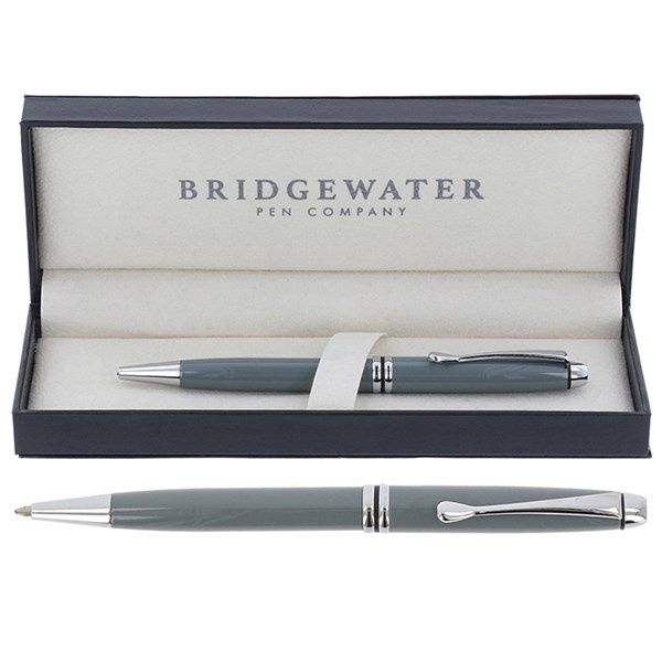 Bridgewater Winchester Gloss Grey &amp; Chrome Ball Pen