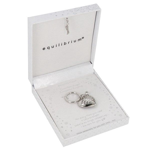 Guardian Angel Heart Keyring