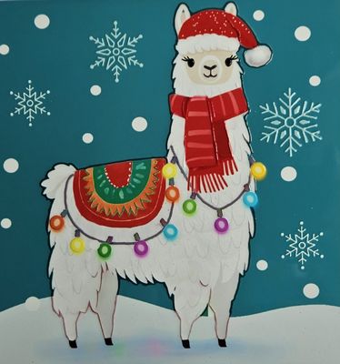Christmas – Llama Coaster