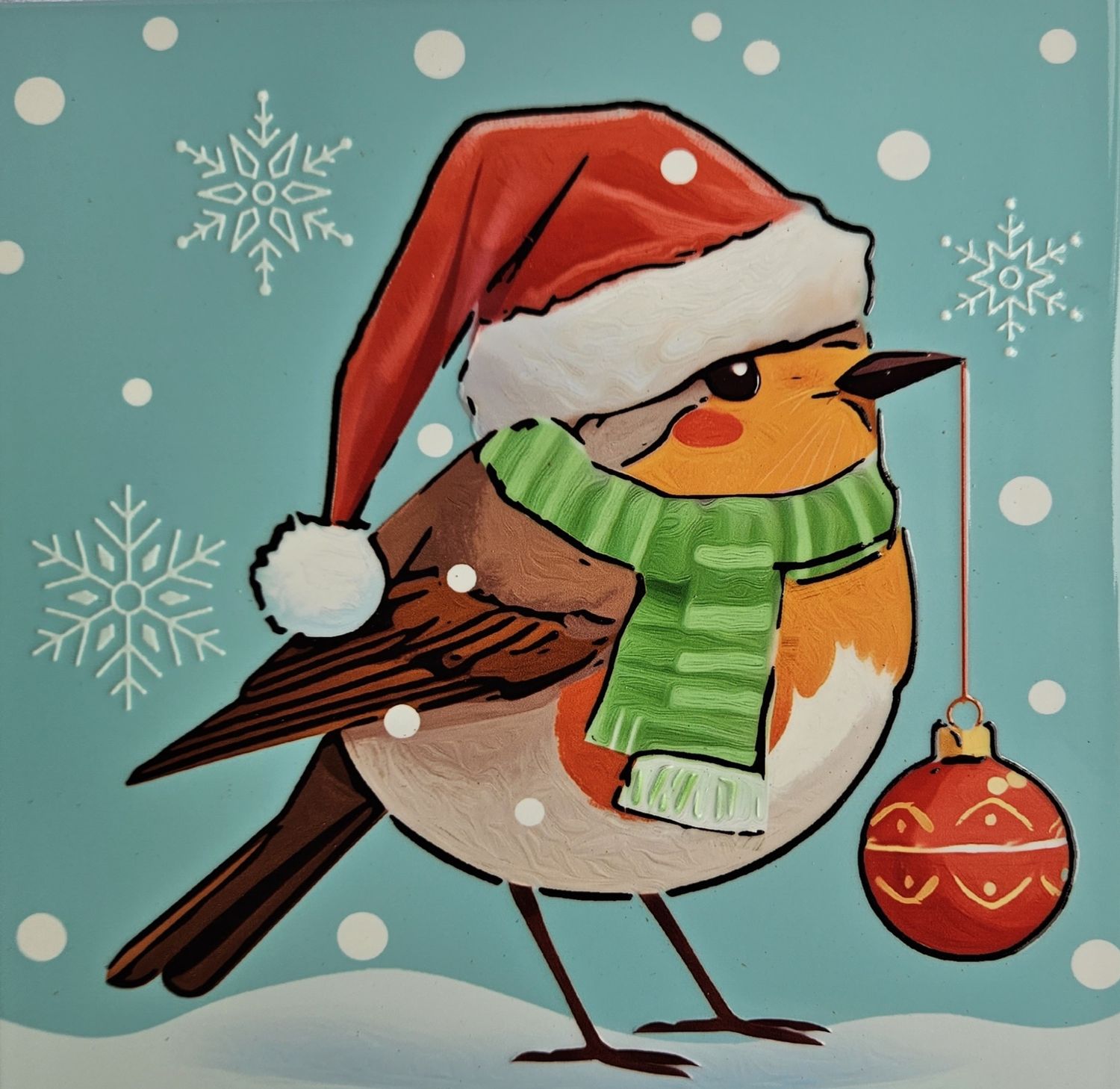 Christmas – Robin Coaster