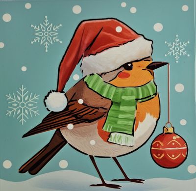 Christmas – Robin Coaster
