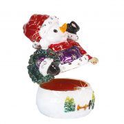 Craycombe Trinkets Snowman with Scarf Trinket Box