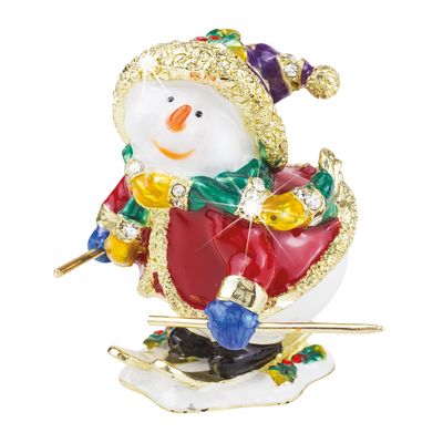 Craycombe Trinkets Snowman Skiing