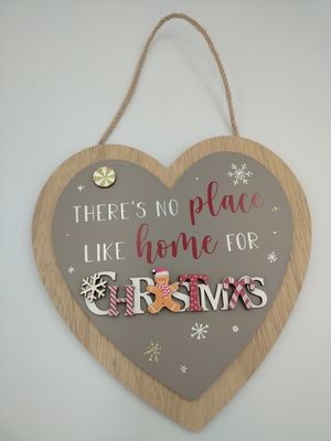 No Place like Home for Christmas Plaque