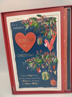 For a Wonderful Husband - Boxed Christmas Card