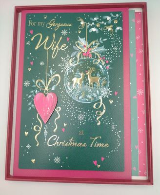 For My Gorgeous Wife - Boxed Christmas Card