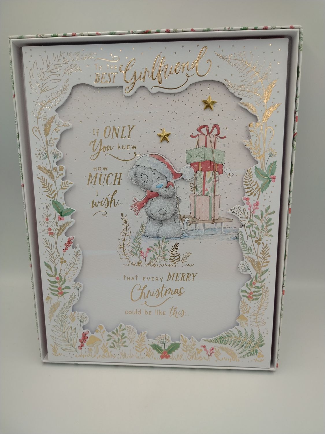 Best Girlfriend Tatty Ted - Boxed Christmas Card