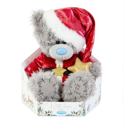 Tatty Ted Cute Santa Bear Plush
