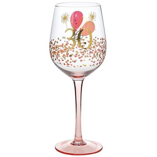 Rush Blossom Wine Glass 30th