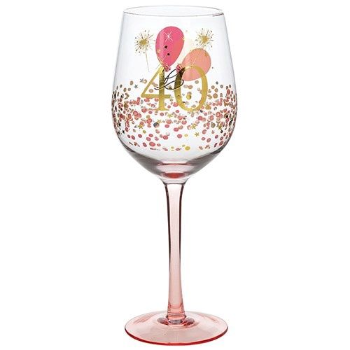 Rush Blossom Wine Glass 40th