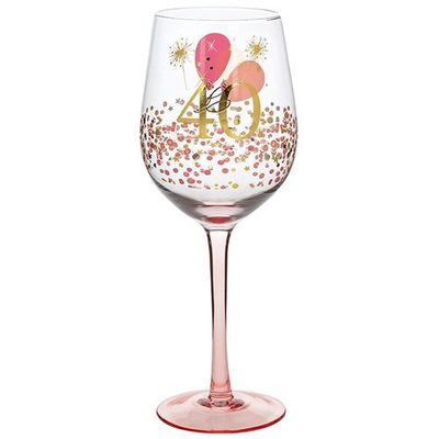 Rush Blossom Wine Glass 40th