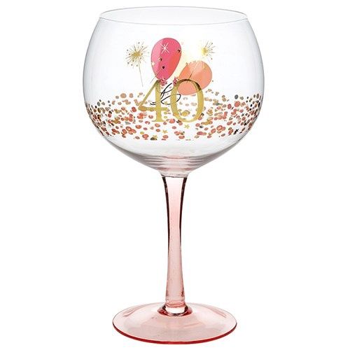 Rush Blossom Gin Glass 40th