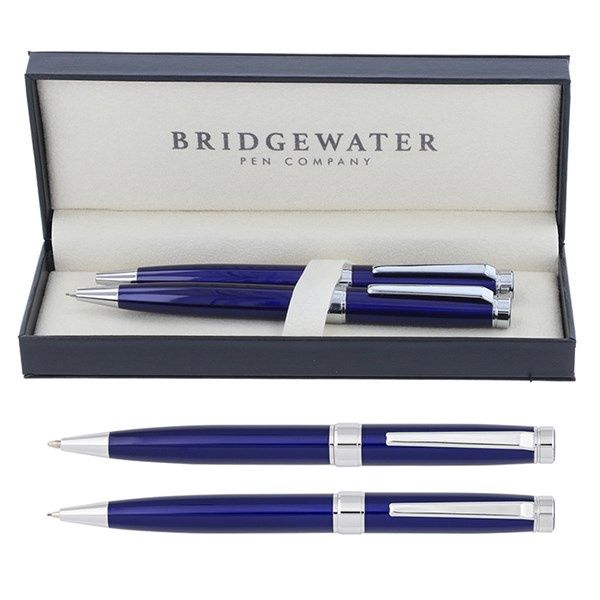 Bridgewater Galway Electric Blue Pen &amp; Pencil Set
