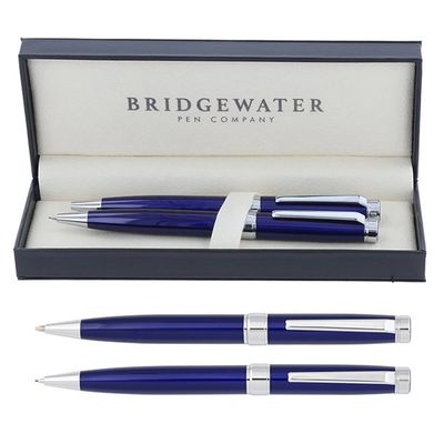 Bridgewater Galway Electric Blue Pen &amp; Pencil Set