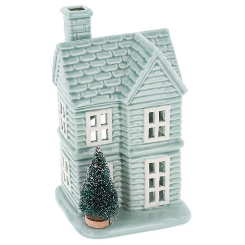 Festive Sage House Tealight Large