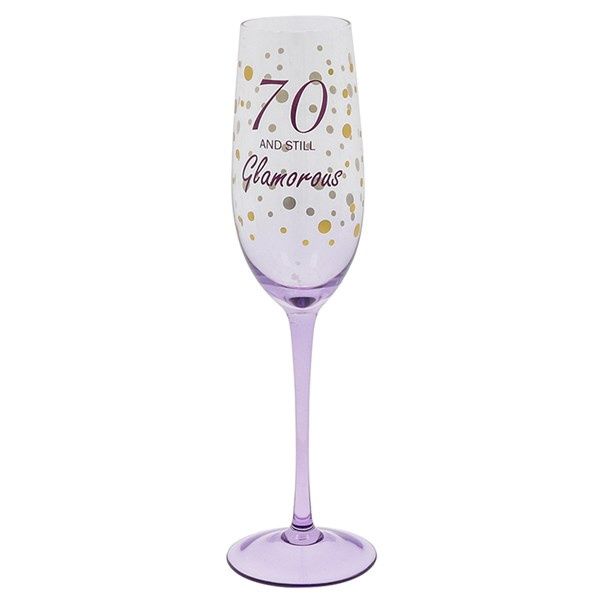 Birthday Sparkle Flute Age 70