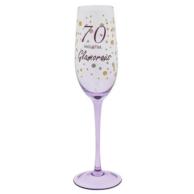 Birthday Sparkle Flute Age 70