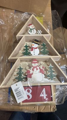 Countdown to Christmas Light up Tree with Snowmen