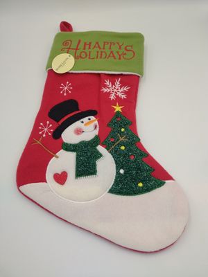 Stocking - Happy Holidays with Snowman