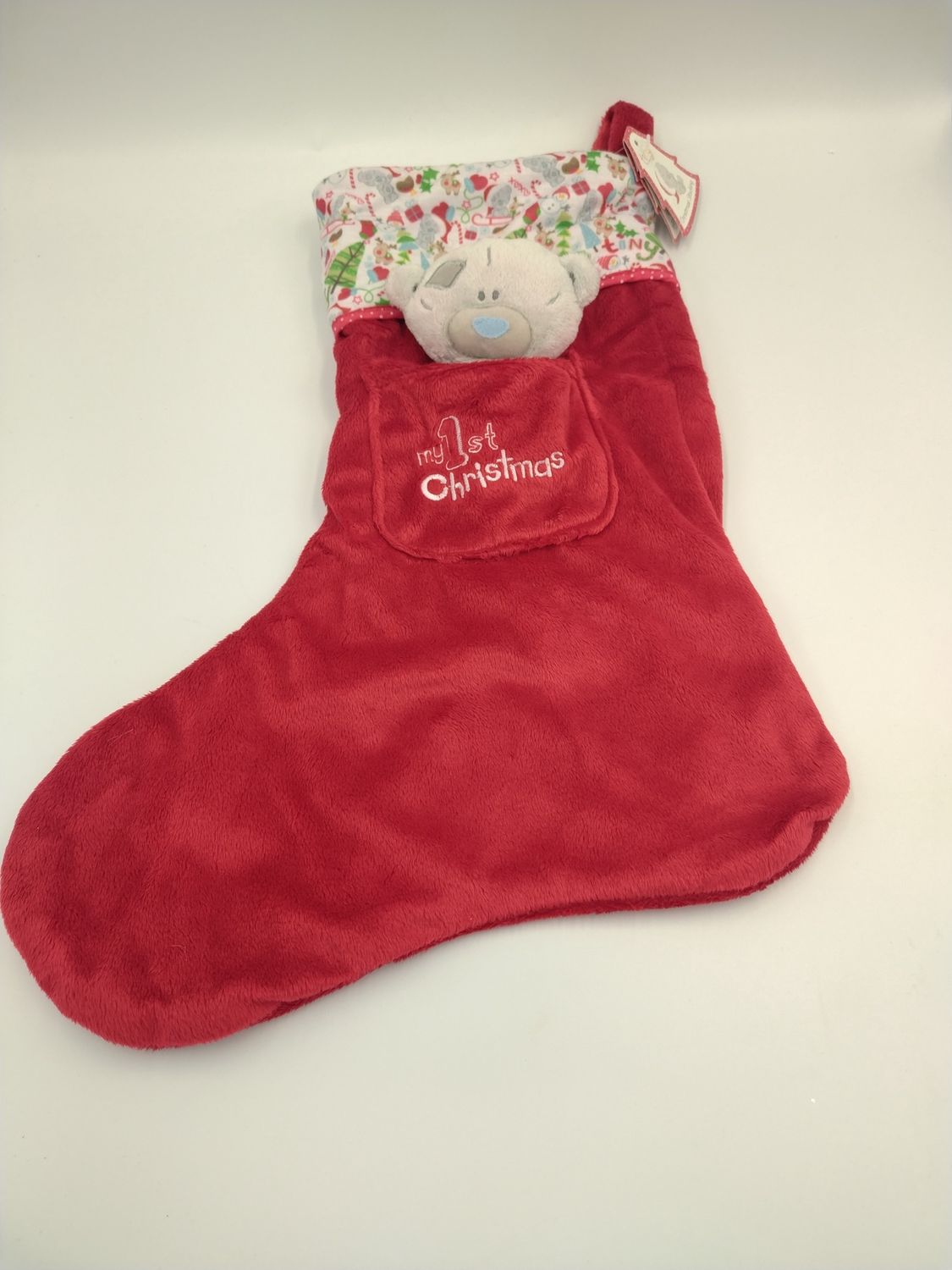 My First Christmas Stocking, with little Plushie