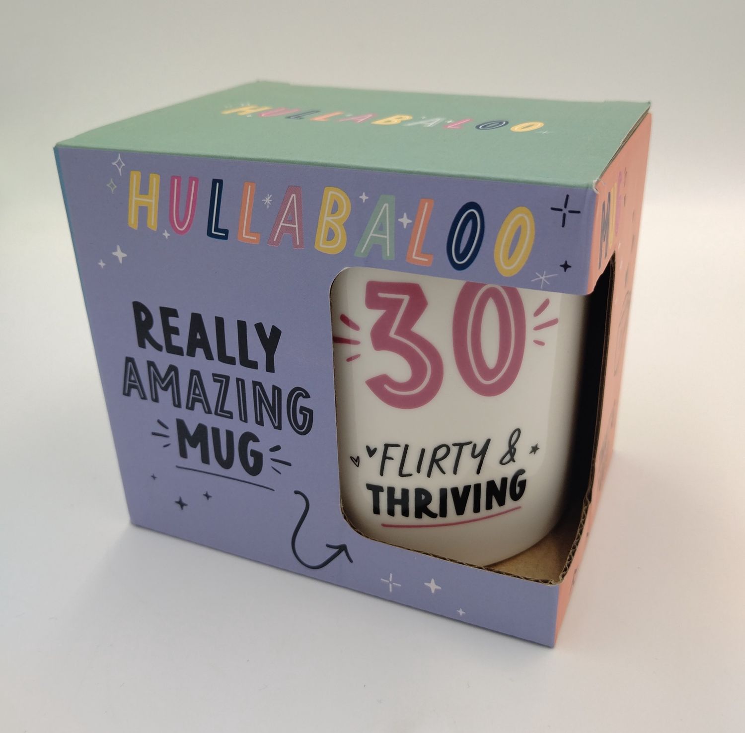 Hullabaloo 30th Birthday Mug (Pink)