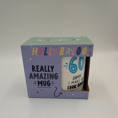 Hullabaloo 60th Birthday Mug (Blue)