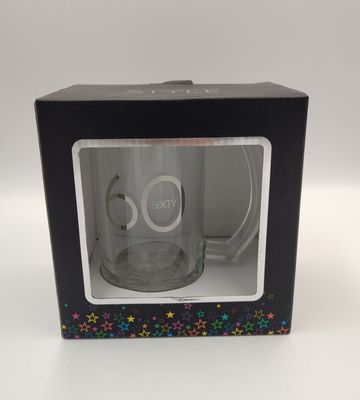 60th Birthday Glass Tankard, by Xpressions