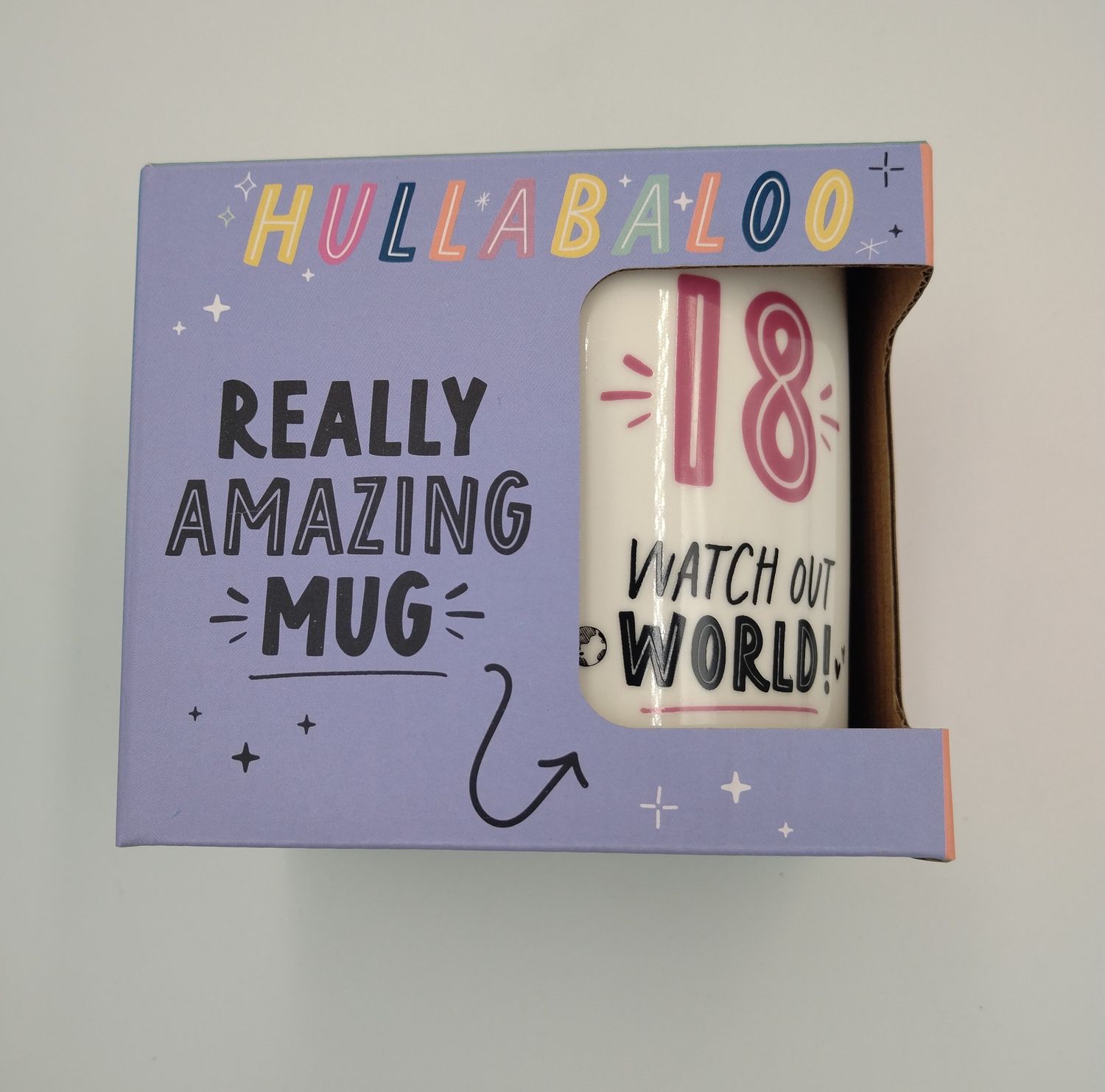 Hullabaloo 18th Birthday Mug (Pink)