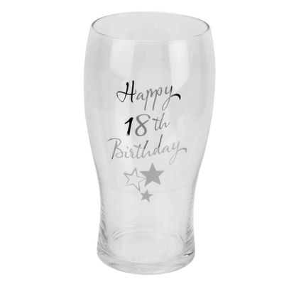 18th Birthday Pint Glass