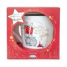 Me to You Boxed Christmas Mug... Tatty Ted with present