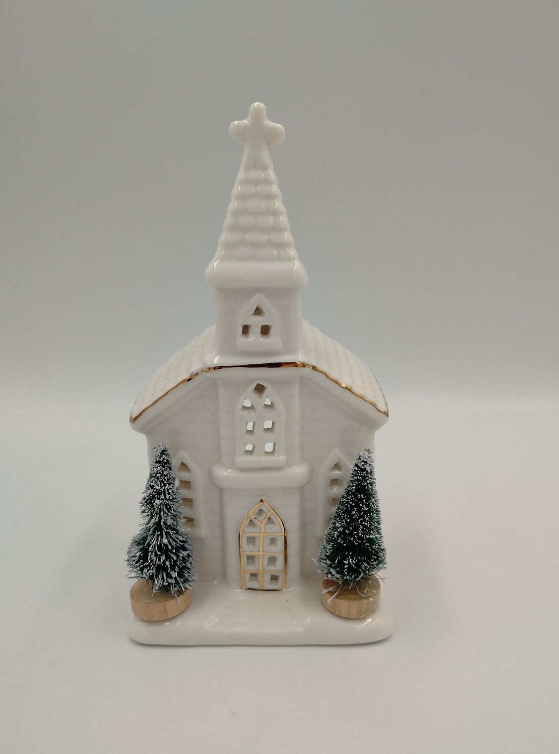 White Cosy Lane Church Tealight (medium)