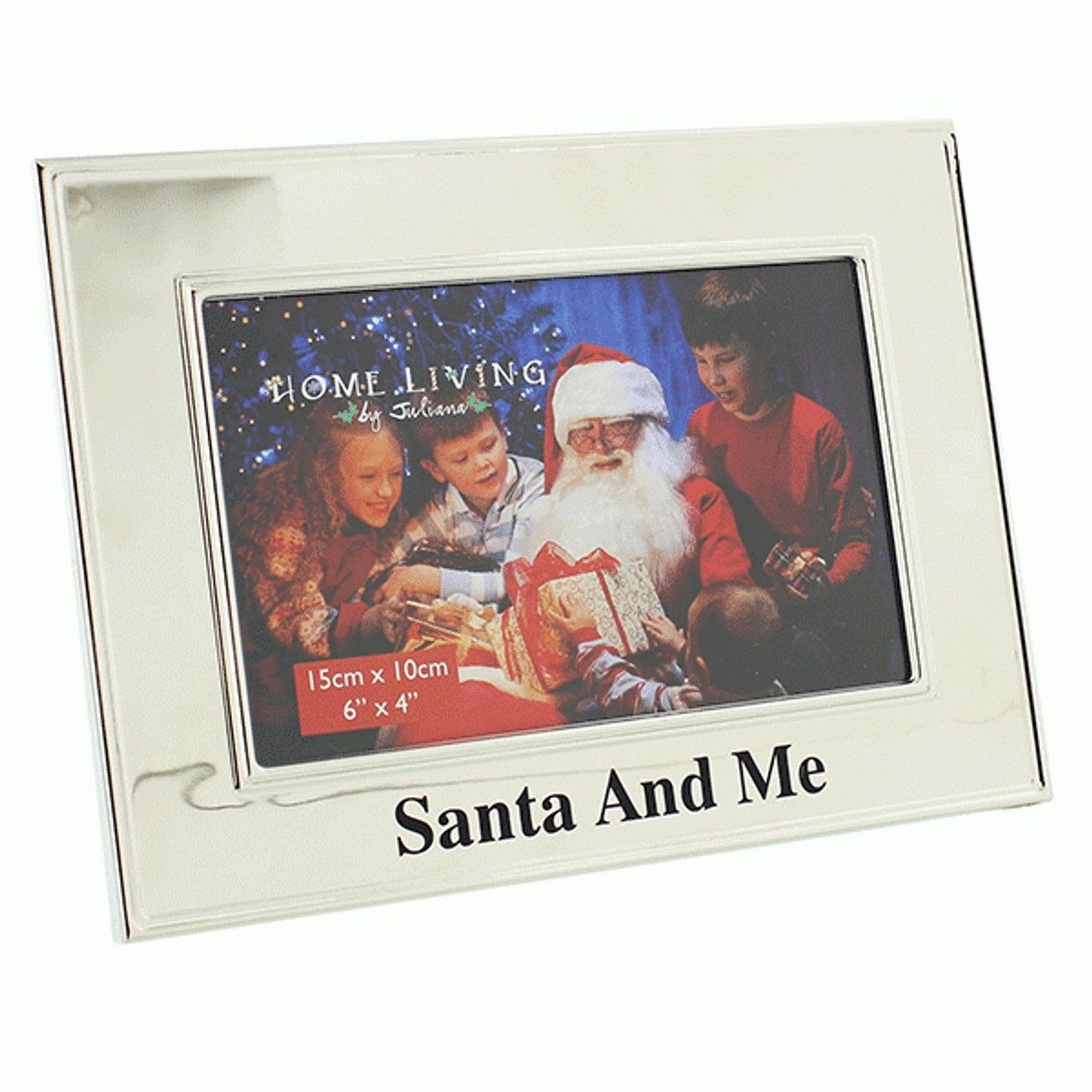 Santa &amp; Me Silver Photo Frame