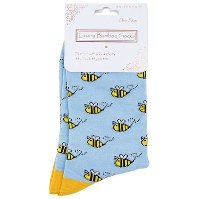 Bamboo Socks Busy Bee Blue