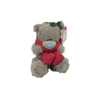 Tatty Ted with Red Scarf and Holly Hat