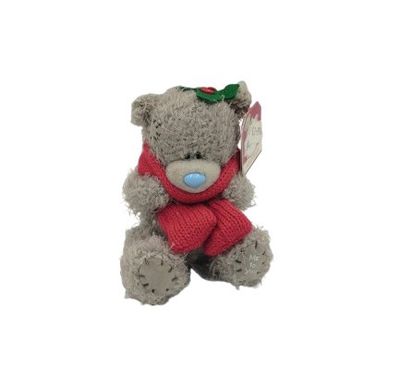 Tatty Ted with Red Scarf and Holly Hat