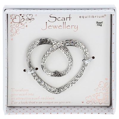 Scarf Ring Sparkle Heart