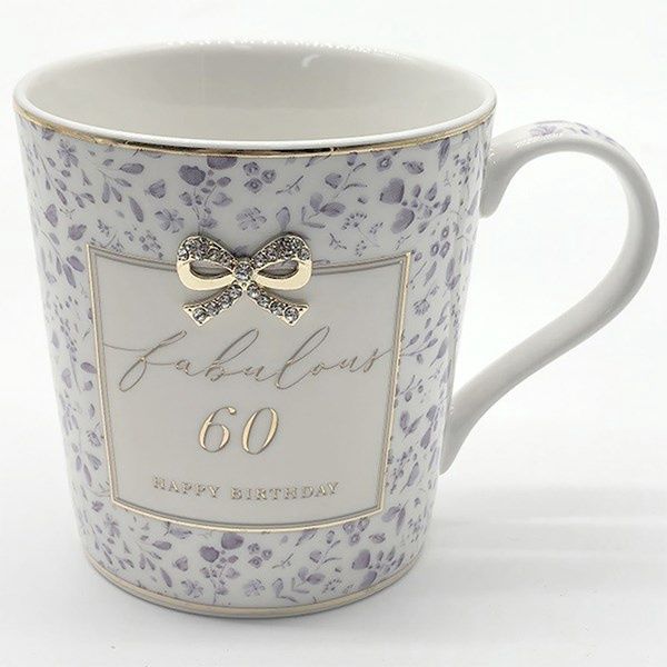 Hearts Design Mug 60th Birthday