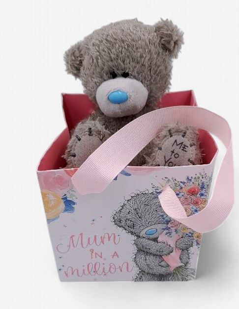 'Mum in a million' Tatty Ted in bag plush soft toy