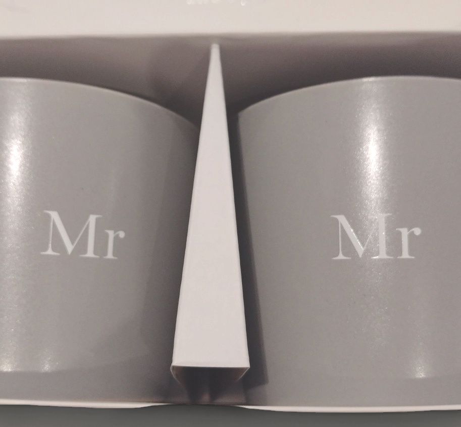 Mr &amp; Mr The Perfect Pair - Double Mug Set (Grey)