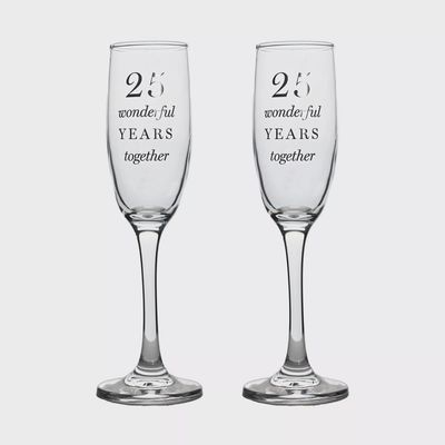 25th Anniversary Wonderful Years Flutes - set of 2