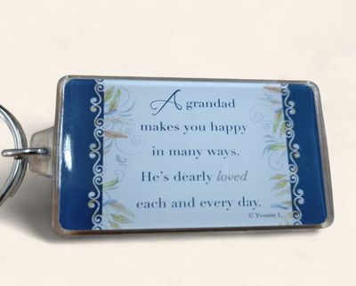 World's Best Grandad Key Chain
